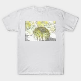 Barrel Cactus Embossed T-Shirt